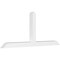 Ekena Millwork Portland Architectural Grade PVC Gable Bracket, 72"W x 30"H x 4"D x 4"F, 10/12 Pitch GBP072X30X0404POR00 - alternate 1